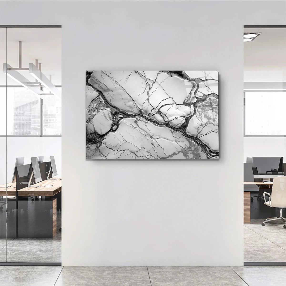 Abstract mountainous landscape